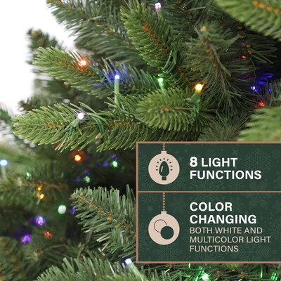 Fraser Hill Farm 12 ft. York Pine Pre-Lit Artificial Christmas Tree, 2800 Lights (FFYP012-6GR)