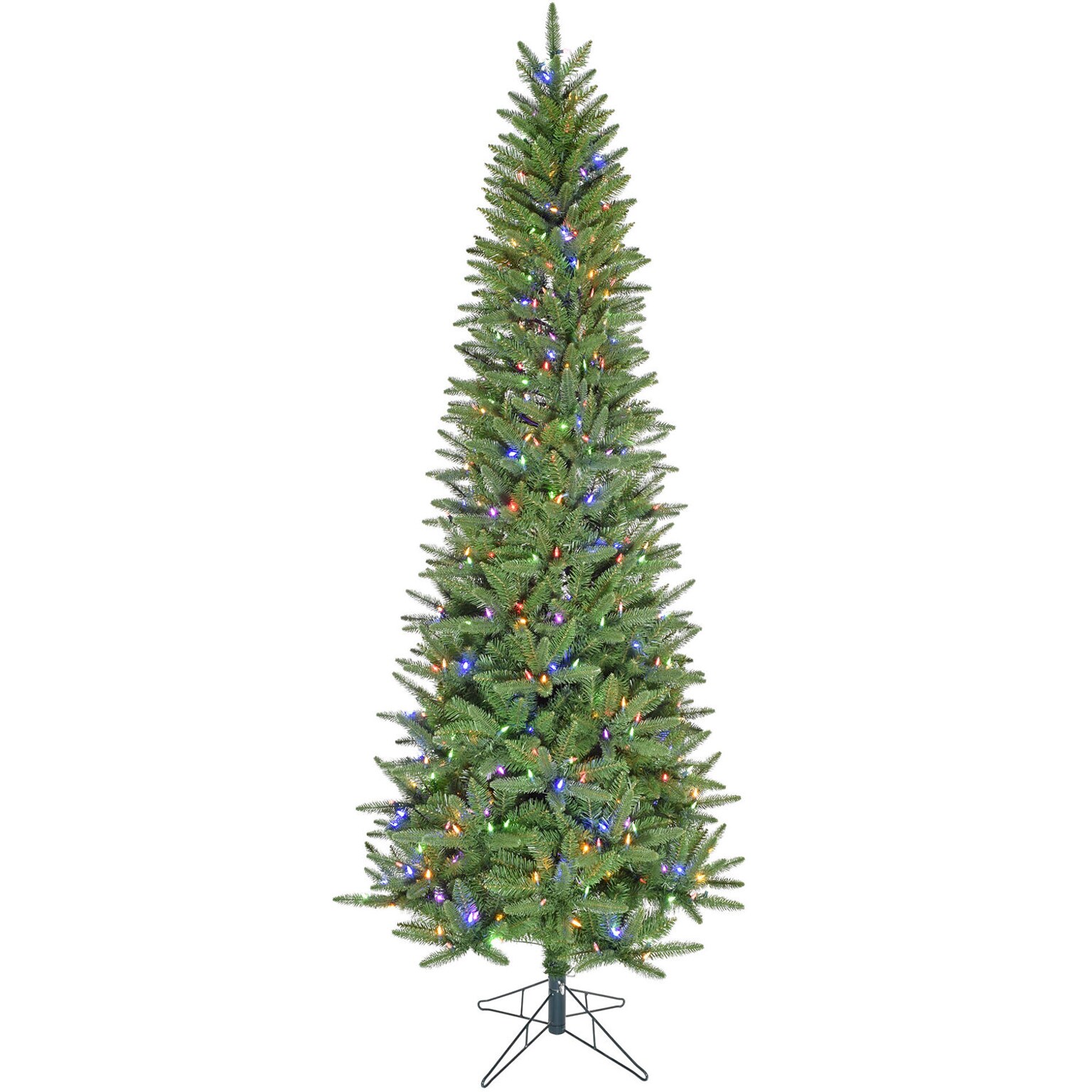 Fraser Hill Farm 7.5-Ft. Winter Falls Slim-Silhouette Christmas Tree (FFWF075-6GR)