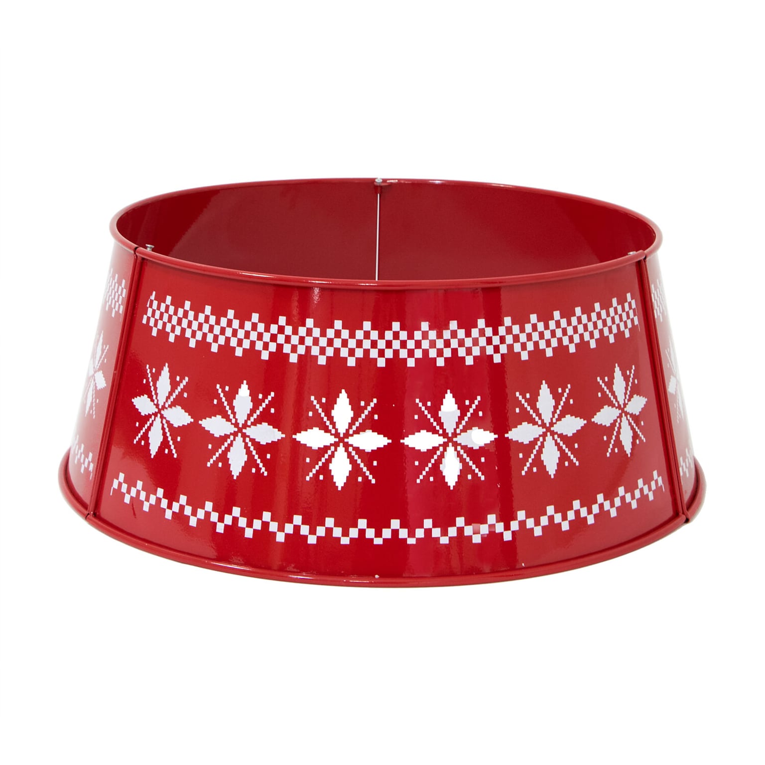 Fraser Hill Farm Metal Christmas Tree Collar (FFTRING026-0RED)