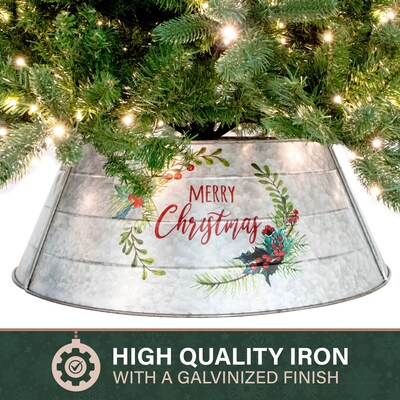 Fraser Hill Farm Metal Christmas Tree Collar (FFTRING026-0GALV)