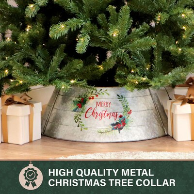 Fraser Hill Farm Metal Christmas Tree Collar (FFTRING026-0GALV)