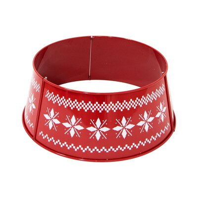 Fraser Hill Farm Metal Christmas Tree Collar (FFTRING026-0RED)