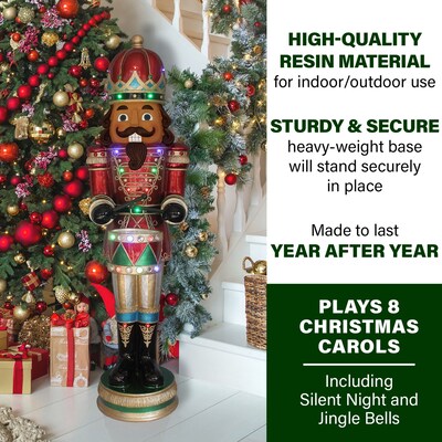 Fraser Hill Farm 61-In. African American Nutcracker (FFRS061-NC5-RDAA)