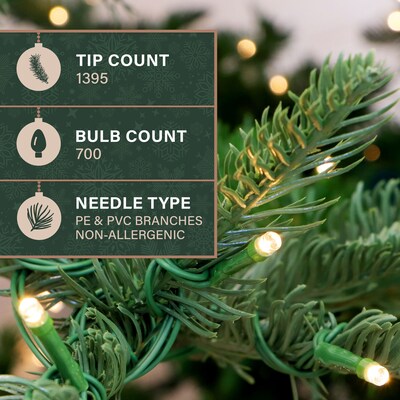 Fraser Hill Farm 7.5-ft. Ranch Pine Artificial Christmas Tree (FFRP075-5MGR)