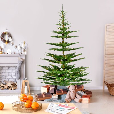 Fraser Hill Farm 7.5-ft. Ranch Pine Artificial Christmas Tree (FFRP075-5MGR)