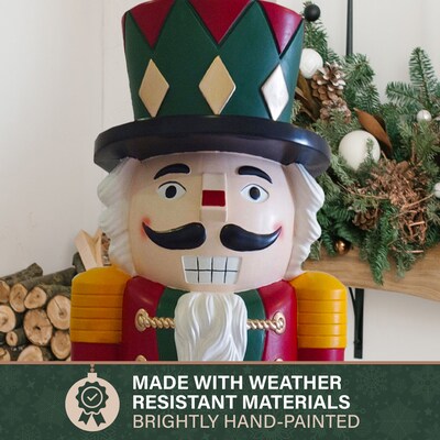 Fraser Hill Farm 60-inch Fiberglass Nutcracker Figurine (FFRS060-2NC-MLT)