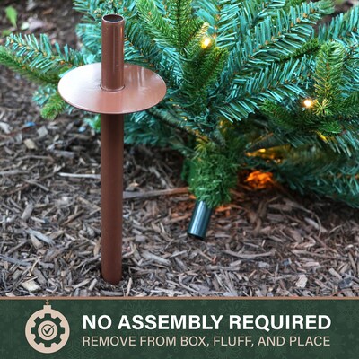 Fraser Hill Farm Prelit 18" Artificial Sidewalk Trees, 3/Set (FFPTI018-5GR)