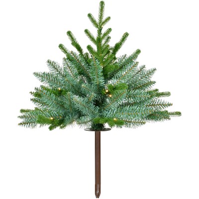 Fraser Hill Farm Prelit 18" Artificial Sidewalk Trees, 3/Set (FFPTI018-5GR)