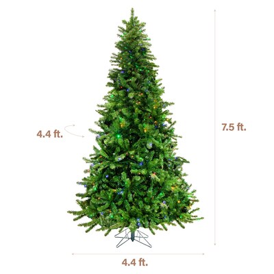 Fraser Hill Farm 7.5 ft. Noel Pine Pre-Lit Artificial Christmas Tree, 400 Lights (FFNL075-6GR)