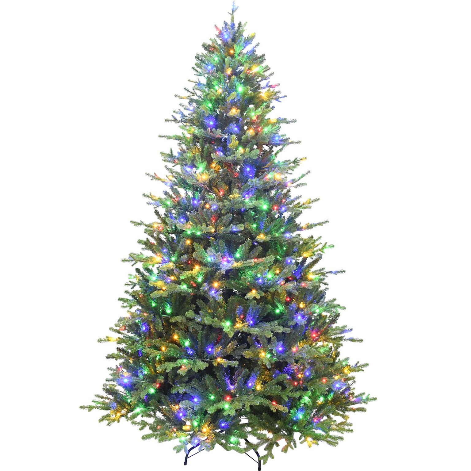 Fraser Hill Farm 7.5 ft. Oregon Pine Pre-Lit Artificial Christmas Tree, 700 Lights (FFOP075-6GR)