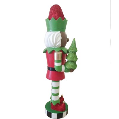 Fraser Hill Farm 48-inch African American Elf Nutcracker (FFMG048-0ELF-MLTAA)