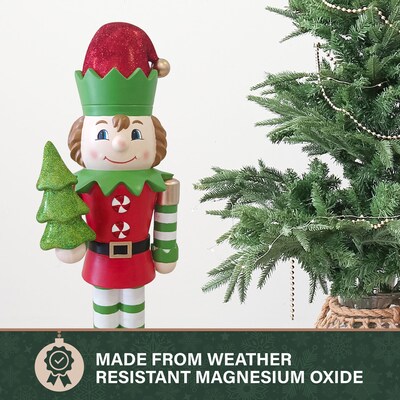 Fraser Hill Farm 36-inch Elf Nutcracker Figurine (FFMG036-0ELF-MLT)