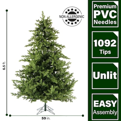 Fraser Hill Farm 6.5-Ft. Foxtail Pine Christmas Tree (FFFX065-0GR)