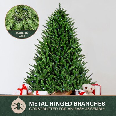 Fraser Hill Farm 7.5-ft. Centerville Pine Artificial Christmas Tree (FFCV075-6MGR)