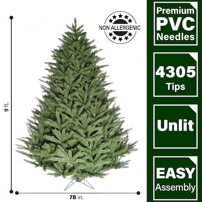 Fraser Hill Farm 9 ft. Centerville Pine Artificial Christmas Tree (FFCV090-0GR)