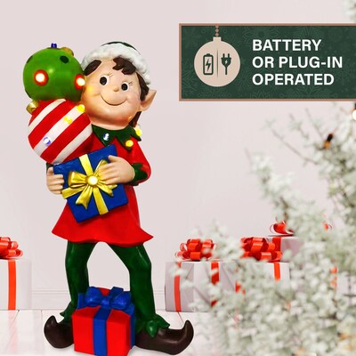 Fraser Hill Farm 30" Elf Figurine (FFMG030-1ELF-MLT)