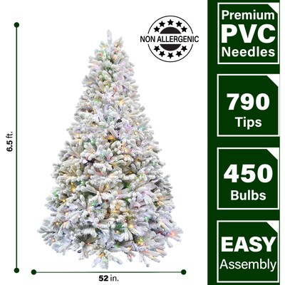 Fraser Hill Farm 6.5-ft. Green Christmas Half Tree (FFHTA065-6SN)