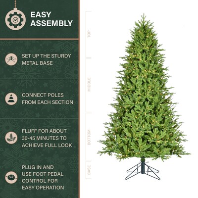 Fraser Hill Farm 8-ft. Derby Fir Artificial Christmas Tree (FFDF080-5MGR)