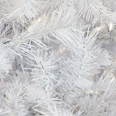 Fraser Hill Farm 7.5-Ft White Snowman Christmas Tree (FFCT070-5WHSNM)