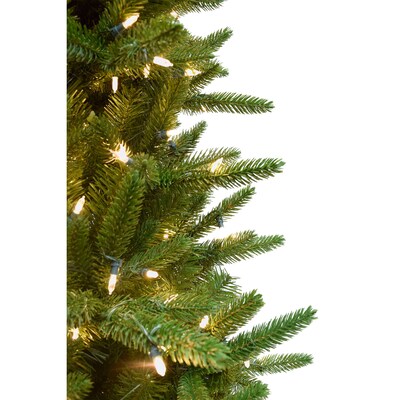 Fraser Hill Farm 6.5 Ft. Carmel Pine Slim Artificial Christmas Tree (FFCP065-3GR)