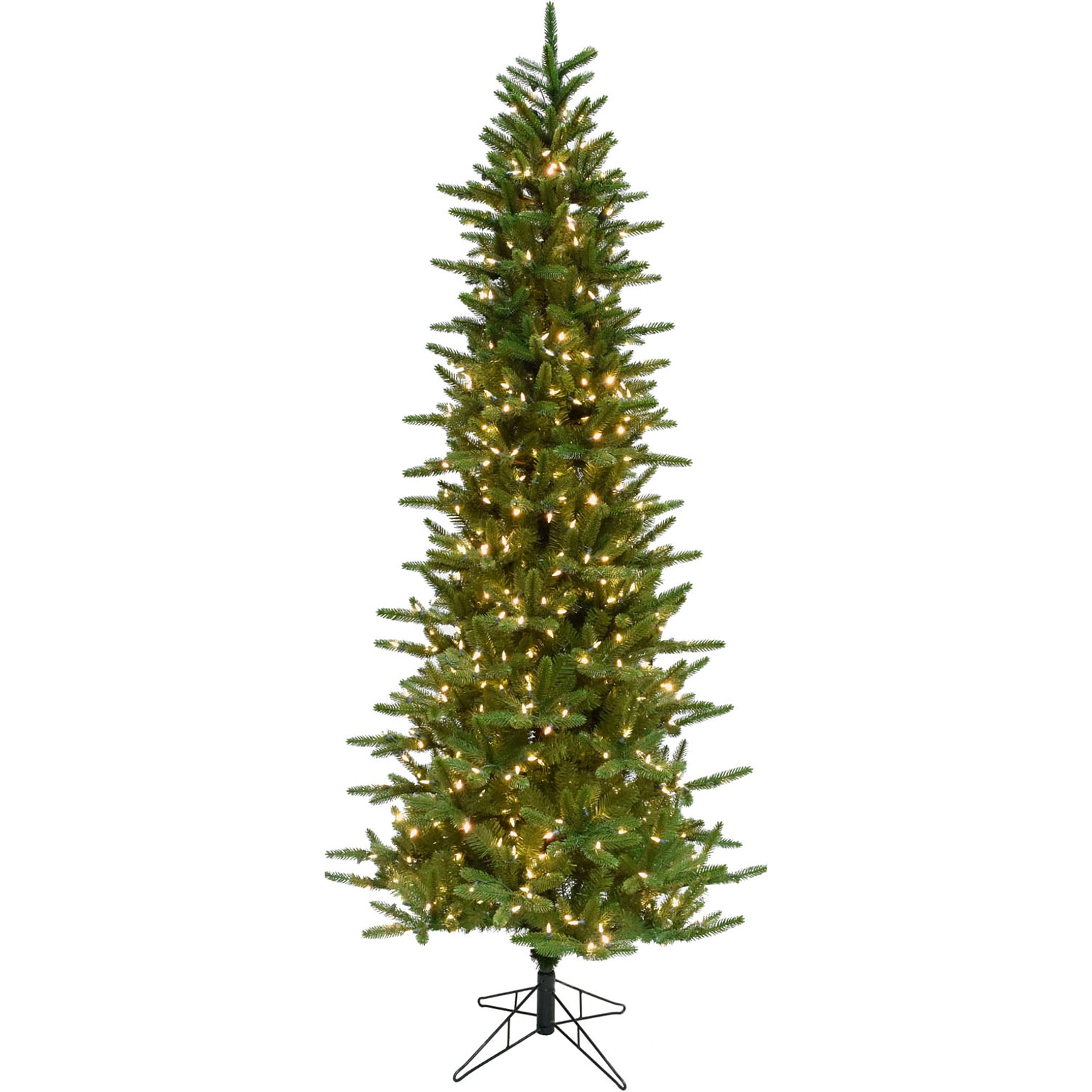 Fraser Hill Farm 6.5 ft. Carmel Pine Pre-Lit Artificial Christmas Tree, 550 Lights (FFCP065-5GR)