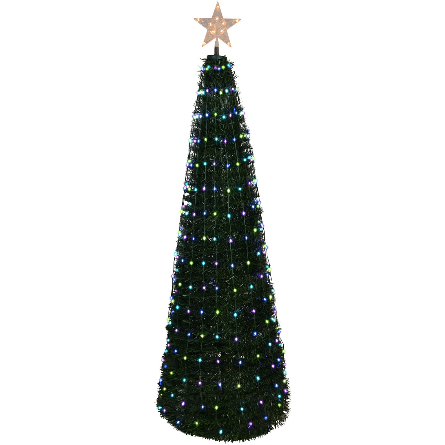 Fraser Hill Farm 6-Ft Prelit Pop Up Tree (FFCHRGB060TREE-MLT)