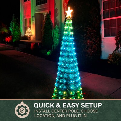 Fraser Hill Farm 6-Ft Prelit Pop Up Tree (FFCHRGB060TREE-MLT)