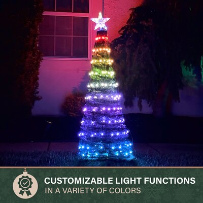 Fraser Hill Farm 6-Ft Prelit Pop Up Tree (FFCHRGB060TREE-MLT)