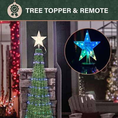 Fraser Hill Farm 6-Ft Prelit Pop Up Tree (FFCHRGB060TREE-MLT)