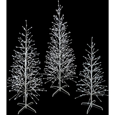 Fraser Hill Farm Set of 3 Color Changing Birch Trees (FFCHLEDSET3TREE-MLT)
