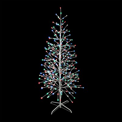 Fraser Hill Farm Set of 3 Color Changing Birch Trees (FFCHLEDSET3TREE-MLT)