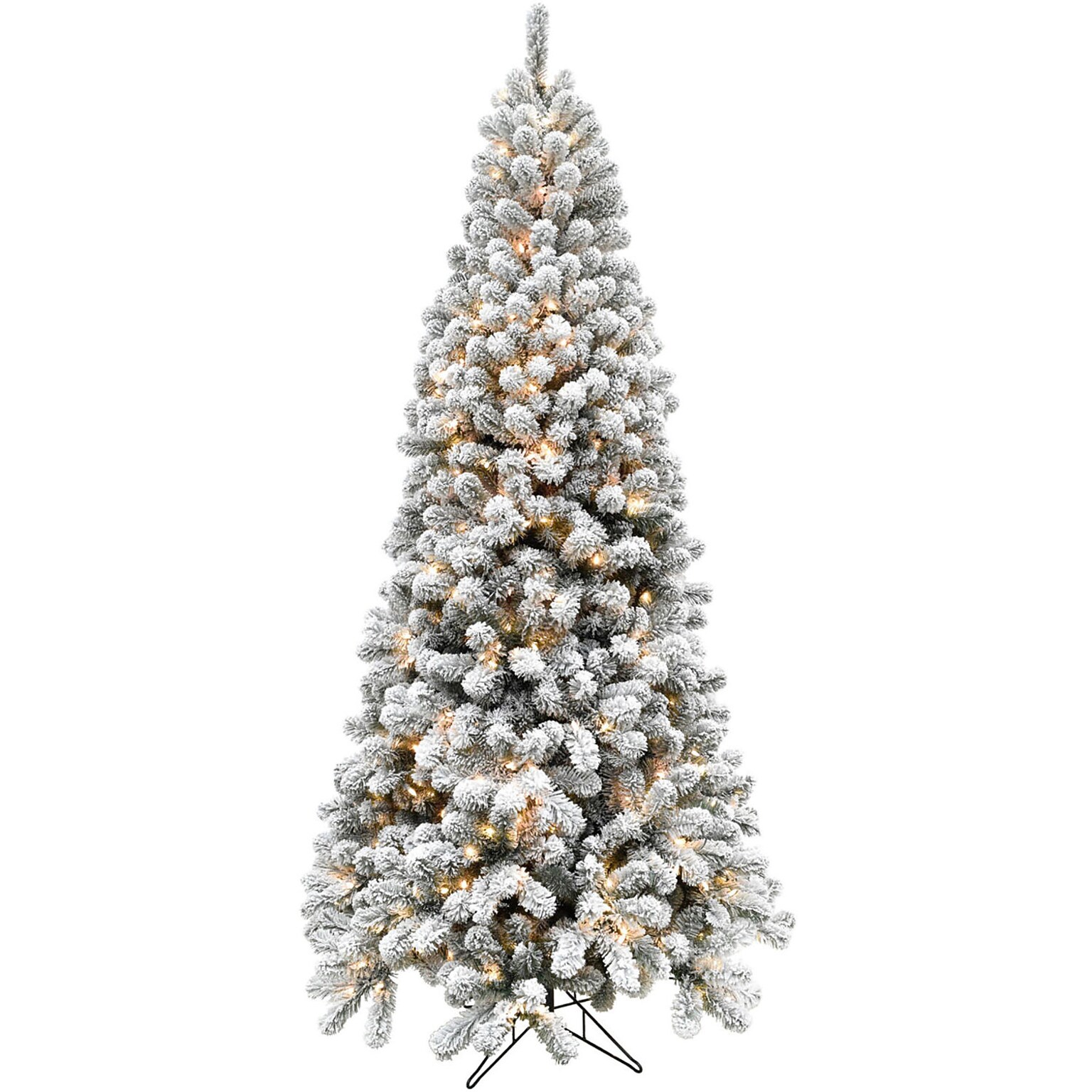 Fraser Hill Farm 12 ft. Flocked Alaskan Pine Pre-Lit Artificial Christmas Tree, 1700 Lights (FFAF012-3SN)