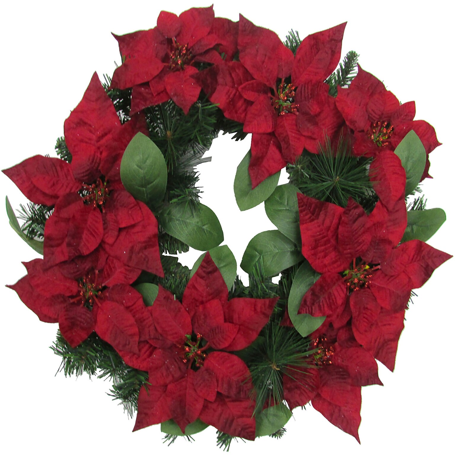 Fraser Hill Farm 24-in. Christmas Wreath (FF024CHWR012-0RD)