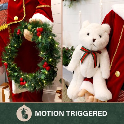 Fraser Hill Farm 58-In. Life-Size Dancing Santa (FASC058-2RD9)