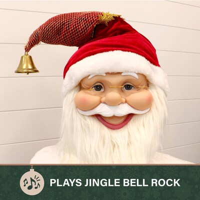 Fraser Hill Farm 58-In. Life-Size Dancing Santa (FASC058-2RD9)