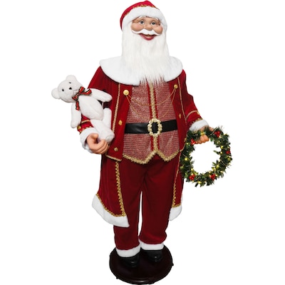 Fraser Hill Farm 58-In. Life-Size Dancing Santa (FASC058-2RD9)