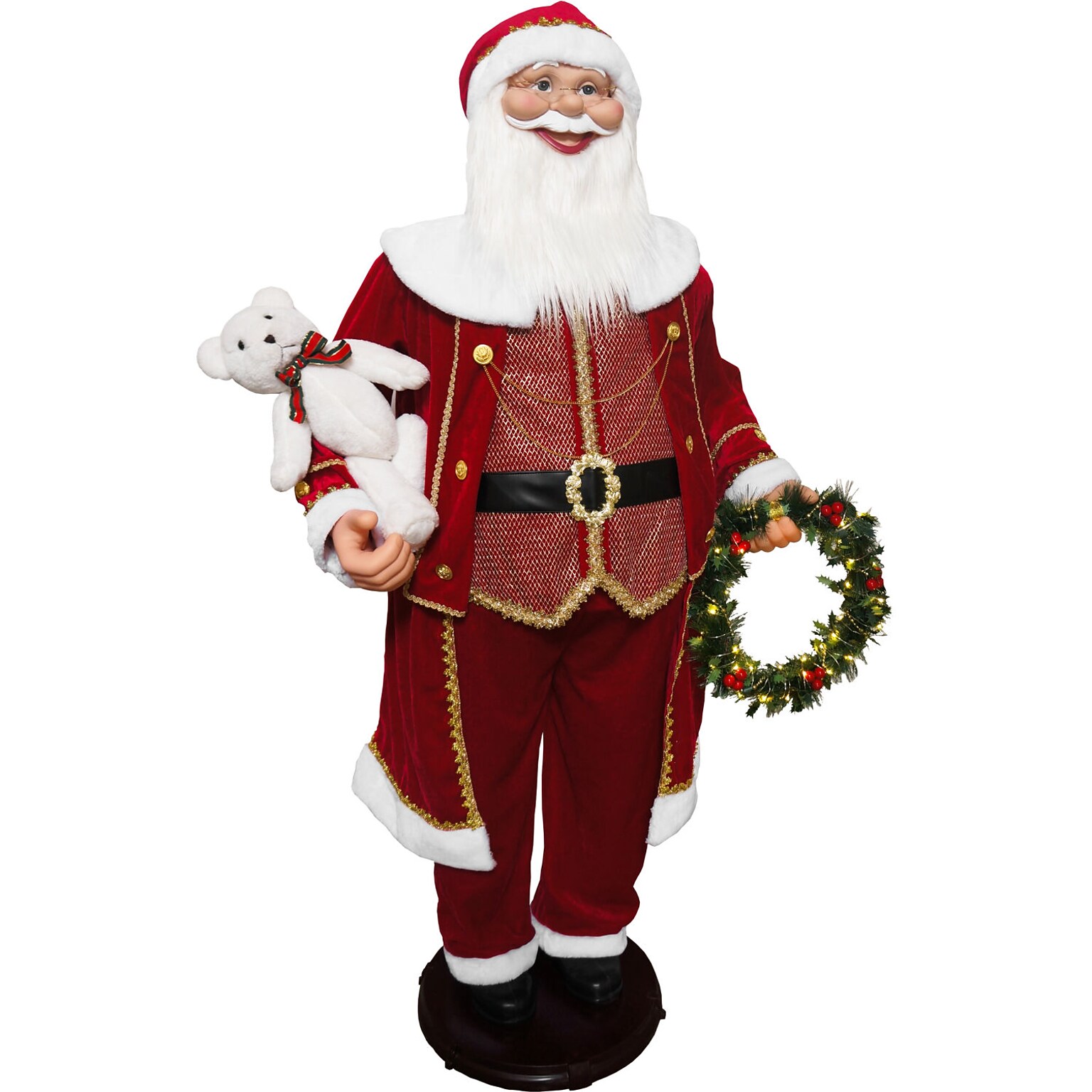 Fraser Hill Farm 58-In. Life-Size Dancing Santa (FASC058-2RD9)