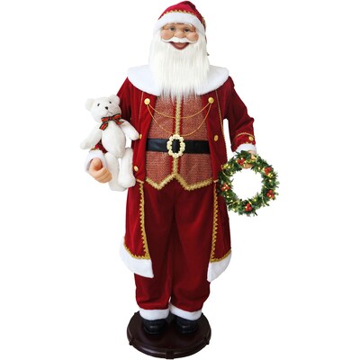 Fraser Hill Farm 58-In. Life-Size Dancing Santa (FASC058-2RD9)