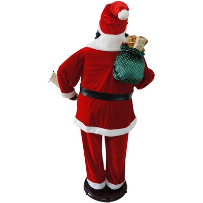 Fraser Hill Farm 58" African American Dancing Santa with Naughty & Nice List (FASC058-2RD1-AA)