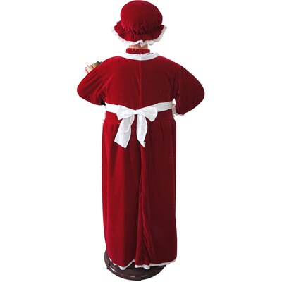 Fraser Hill Farm 58-In. Dancing Mrs. Claus Apron Life-Size Motion-Activated Christmas Animatronic (FAMC058D-27RED)