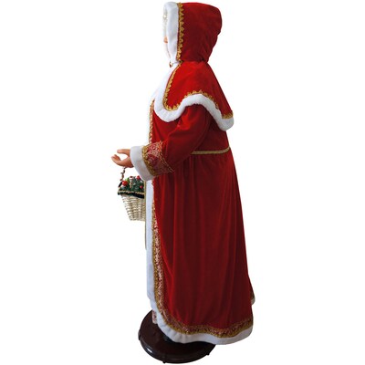 Fraser Hill Farm 58" Dancing Mrs. Claus Life-Size Motion-Activated Christmas Animatronic (FAMC058D-23RED)