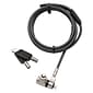Mobile Edge Universal Ultra-Slim Laptop Security Cable Lock, 6.5' (MEAKL3)