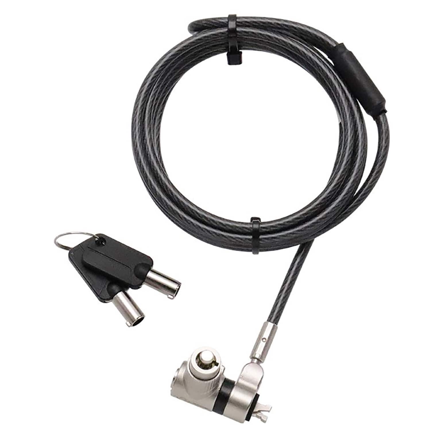 Mobile Edge Universal Ultra-Slim Laptop Security Cable Lock, 6.5 (MEAKL3)