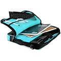 Vangoddy Nylon Business Messenger Bag, Black/Aqua (PT_NBKLEA781_17)