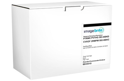 Image Brite Dell E310 Black Compatible Toner Cartridge, High Yield, (P7RMX)