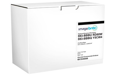 Image Brite Dell C2660 Black Compatible Toner Cartridge, High Yield, (67H2T)