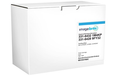 Image Brite Dell C3760 Cyan Toner Compatible Cartridge, High Yield, (FMRYP)
