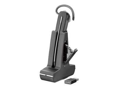 Poly Savi 8245 Office Series DECT Wireless Bluetooth In-Ear Headset, UC Certified, Black (7W6B6AA#AB