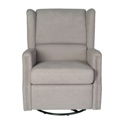 Flash Furniture Omma Fabric Swivel Glider Rocker Recliner, Light Gray (CYRAC537LTGRY)