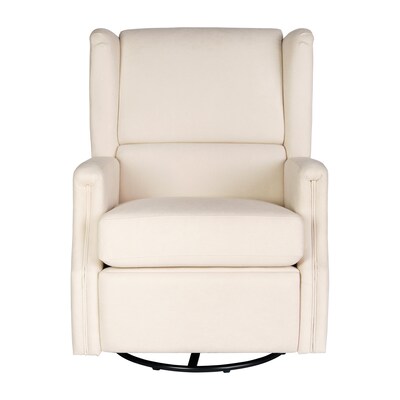 Flash Furniture Omma Fabric Swivel Glider Rocker Recliner, Cream (CYRAC537CRM)
